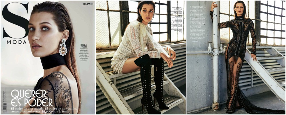 Bella Hadid magazines covers - S Moda, December 2015