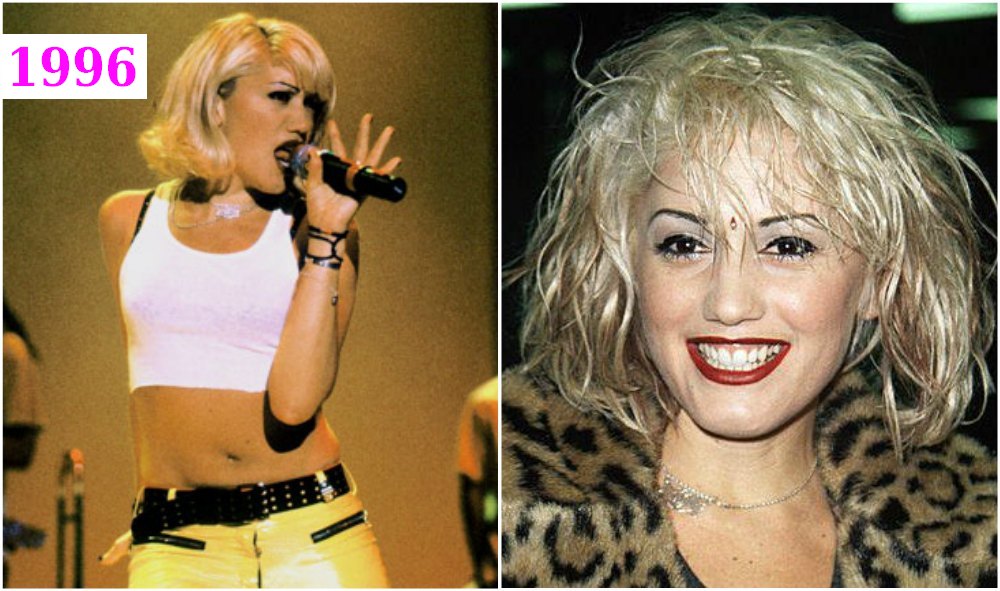 Gwen Stefani`s hairstyle -  freedom hair, 1996
