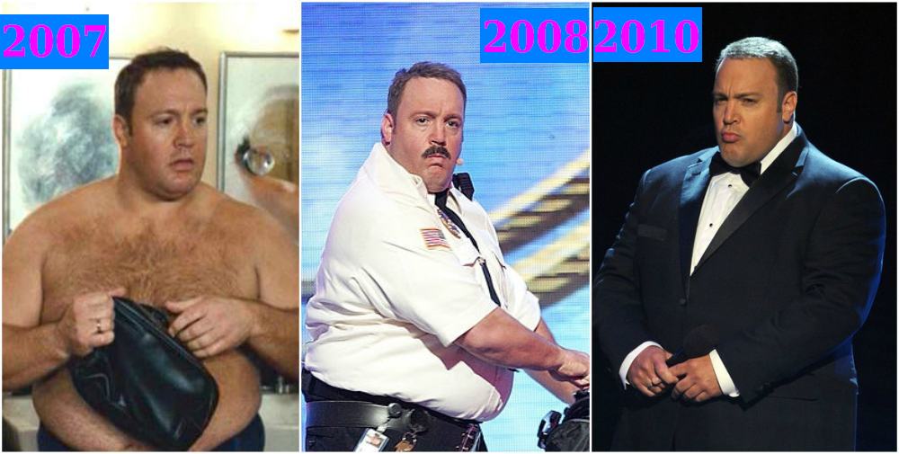 Kevin James gained weight - 2007, 2008, 2010