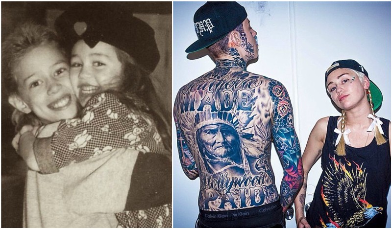 Miley Cyrus siblings - half-brother Trace Cyrus