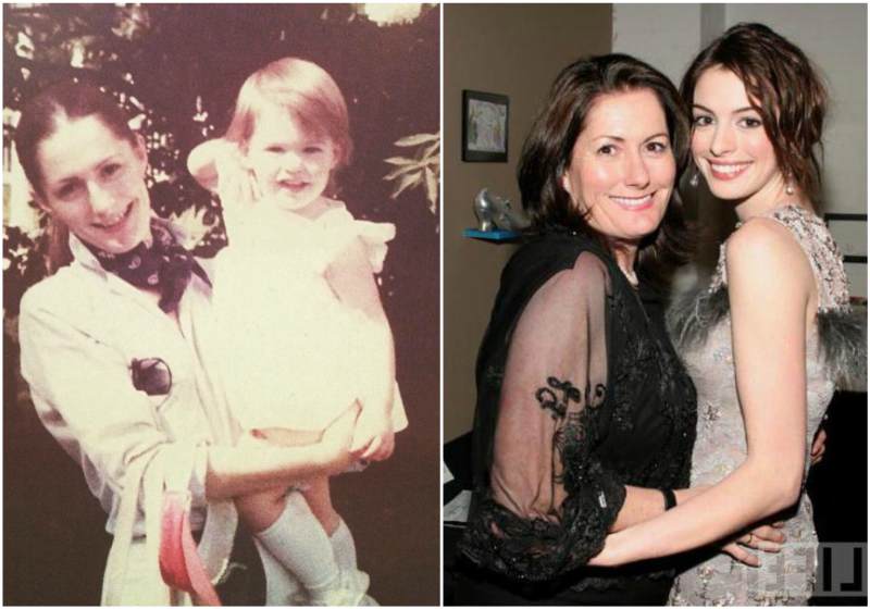 Anne Hathaway`s family - mother Kathleen Hathaway