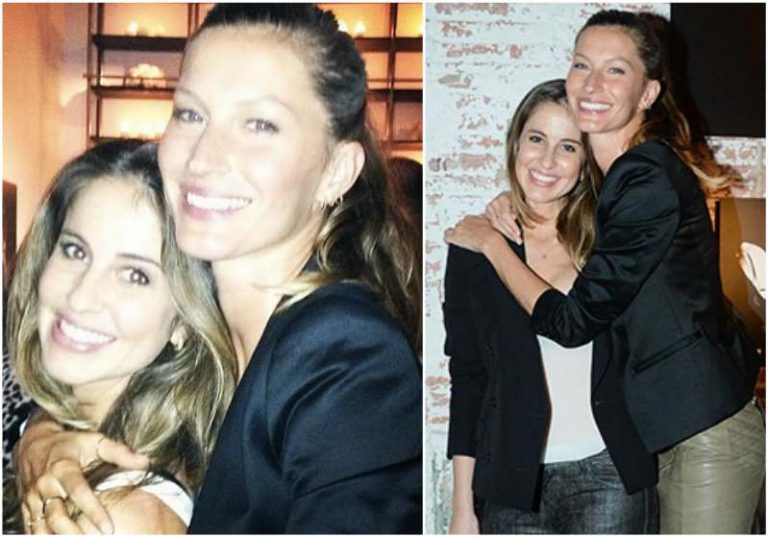 Brazilian supermodel Gisele Bundchen and her cute family