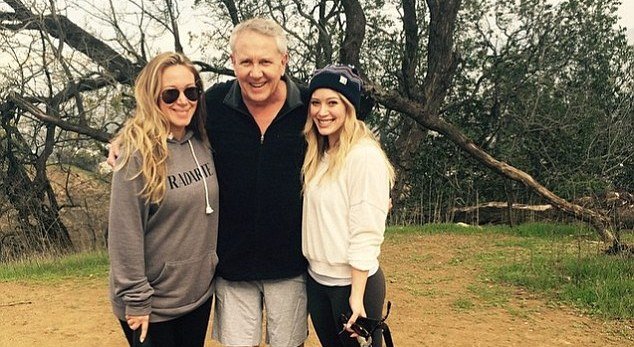 Hilary Duff's family - father and sister