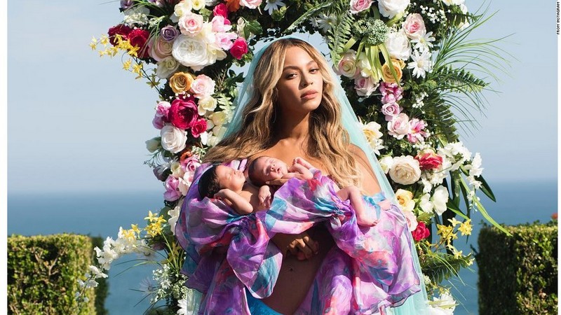 Beyonce and Jay-Z's children - twins Rumi (daughter) and Sir (son) Carter