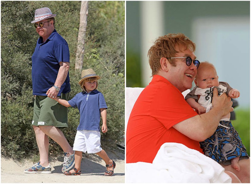 Sir Elton John's children - son Zachary Jackson Levon Furnish-John