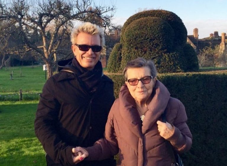 Renowned punk legend Billy Idol and his family