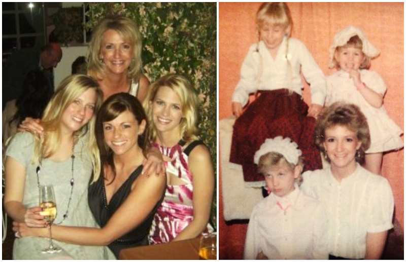 January Jones' family - mother and sisters