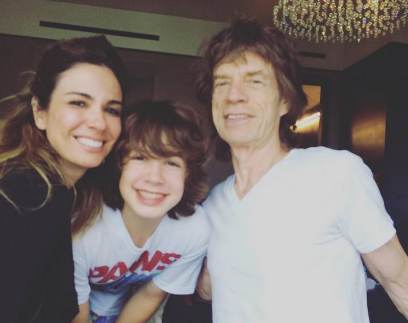 Mick Jagger's family - former partner Luciana Gimenez