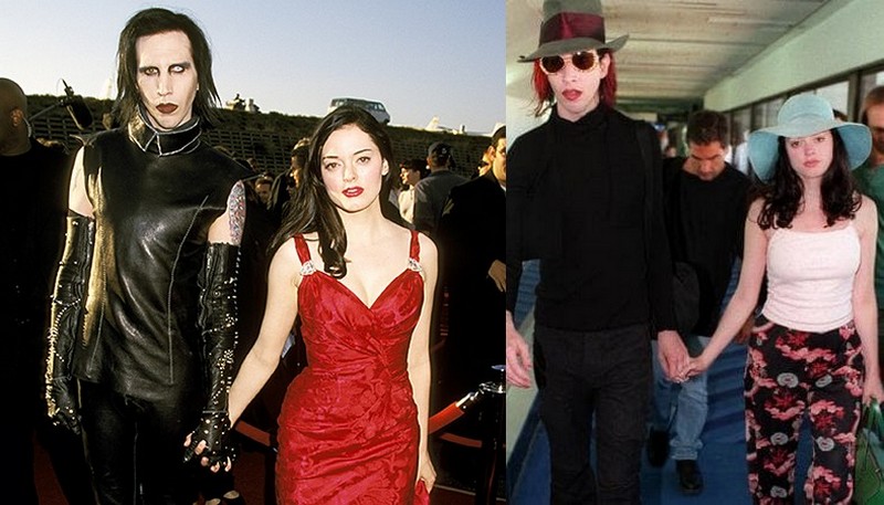 Rose McGowan's family - ex-boyfriend Marilyn Manson