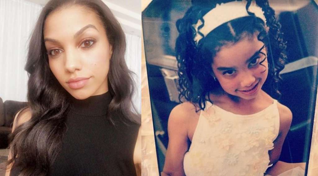 Corinne Foxx then and now